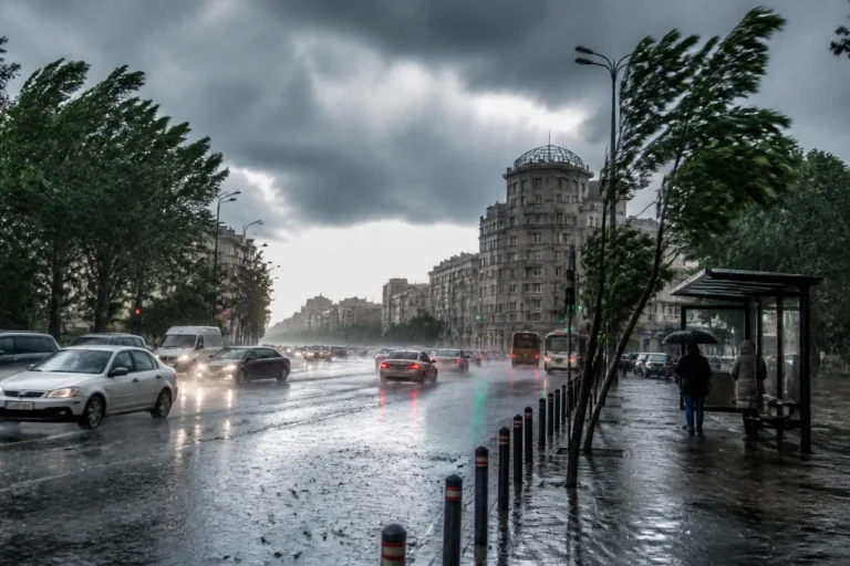 Averse și vânt puternic în București pe 27 august. Prognoza ANM
