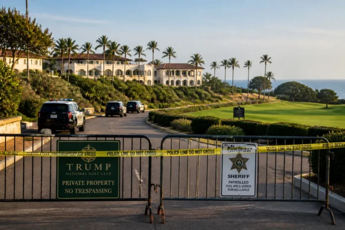 Bărbat înarmat, prins pe terenul de golf al lui Trump cu două zile înainte de vizita prezidențială