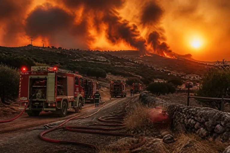 Incendiu nou în Creta, pe fondul unui risc ridicat de foc în patru insule grecești