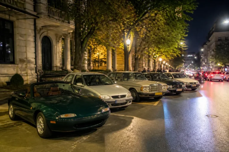 Mașini de colecție și tur nocturn prin București, la evenimentul „Beller în mișcare”