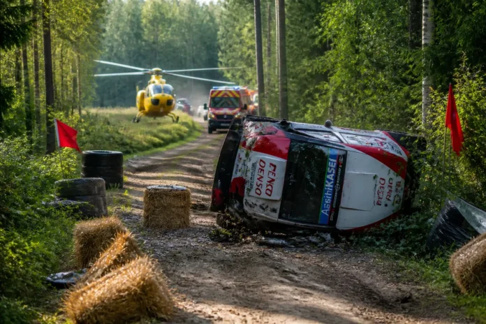 Ogier, accident violent la Raliul Finlandei