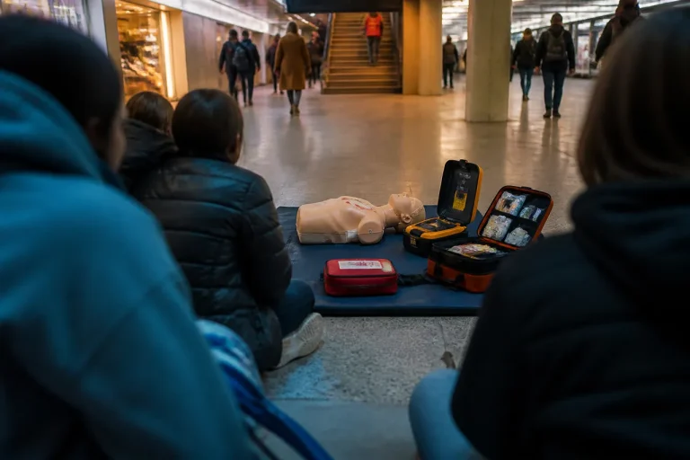 Lecții de prim ajutor în Pasajul Universității