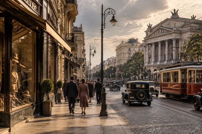 Calea Victoriei din anii ’30, scena veseliei bucureștene în vremuri dificile Calea Victoriei din anii ’30, scena veseliei bucureștene în vremuri dificile