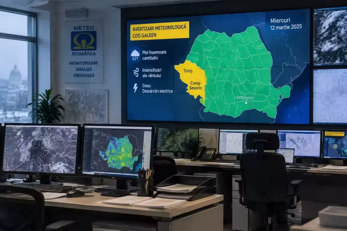Cod galben de vânt în Caraș-Severin și Timiș. Bucureștiul scapă de avertizări
