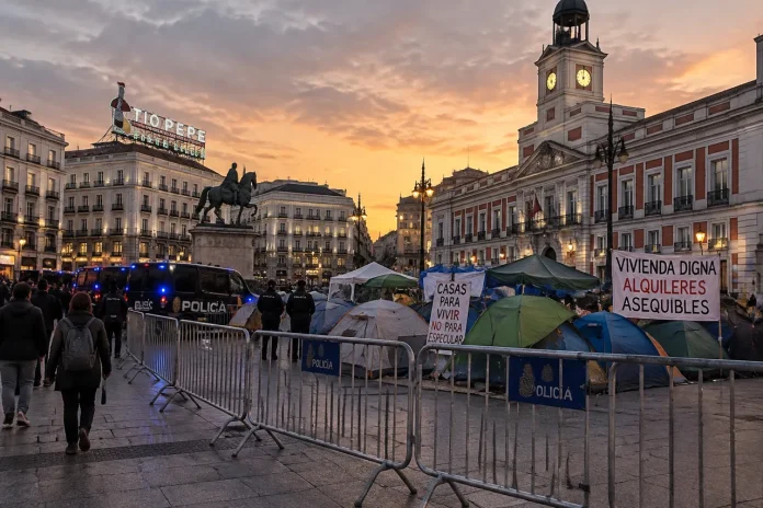 Proteste pentru locuințe la Madrid